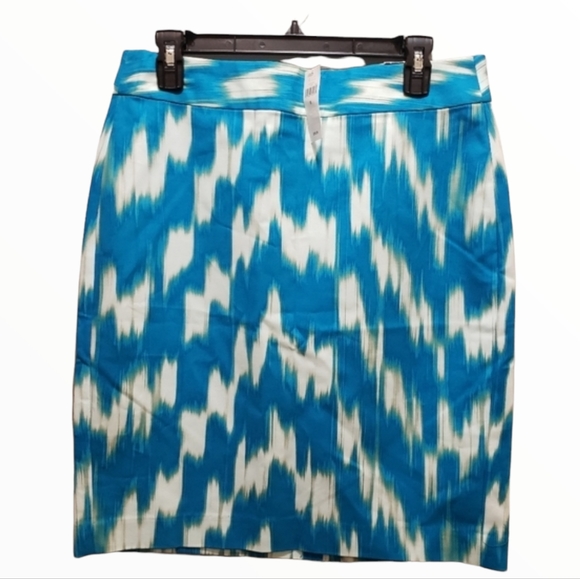 Banana Republic Blue / Emerald Pencil Skirt NWT 8 - Picture 11 of 11